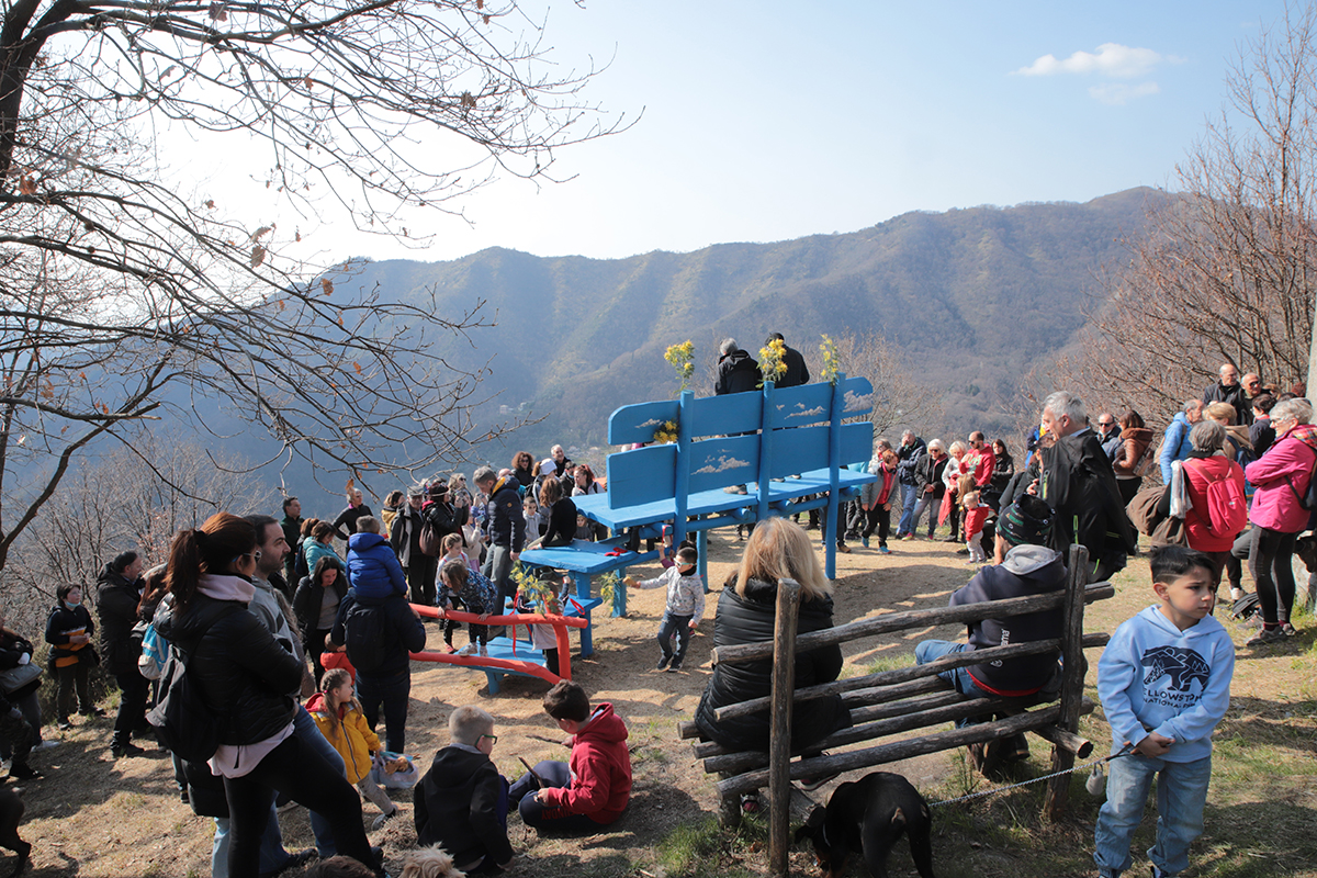 Inaugurazione della Panchina Gigante Uscio B&B La Margherita